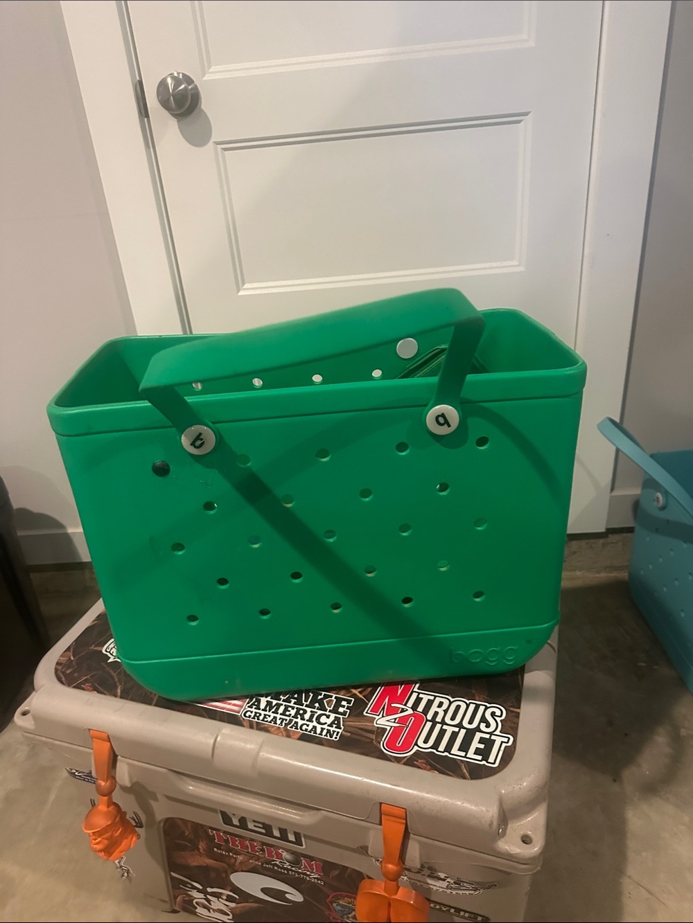 BOGG BAG Green Tote with Vent Holes and Sturdy Handles